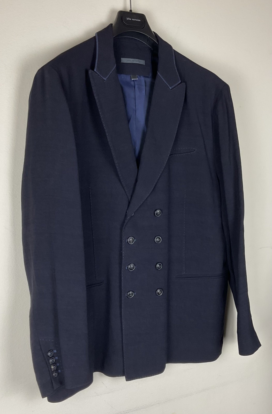 $1298 New John Varvatos Collection Double-Breasted Blazer Jacket EU58X US48X