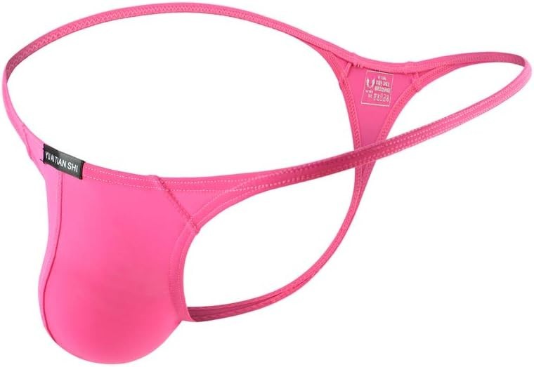 Men’s Lightweight Sexy Thong Underwear in Solid Colors, Hand Wash Recommended