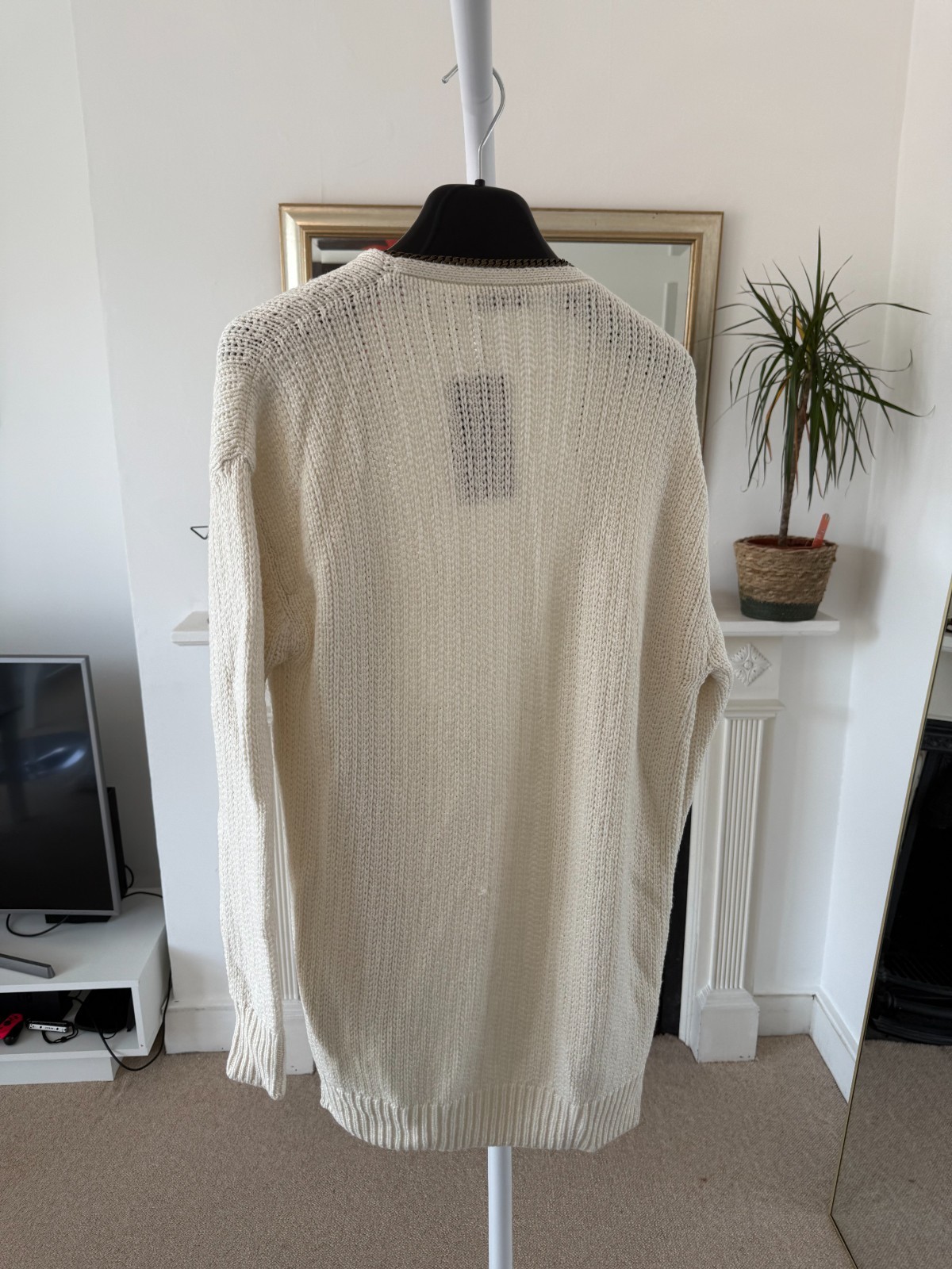 Saint Laurent Chain Open Knit Sweater