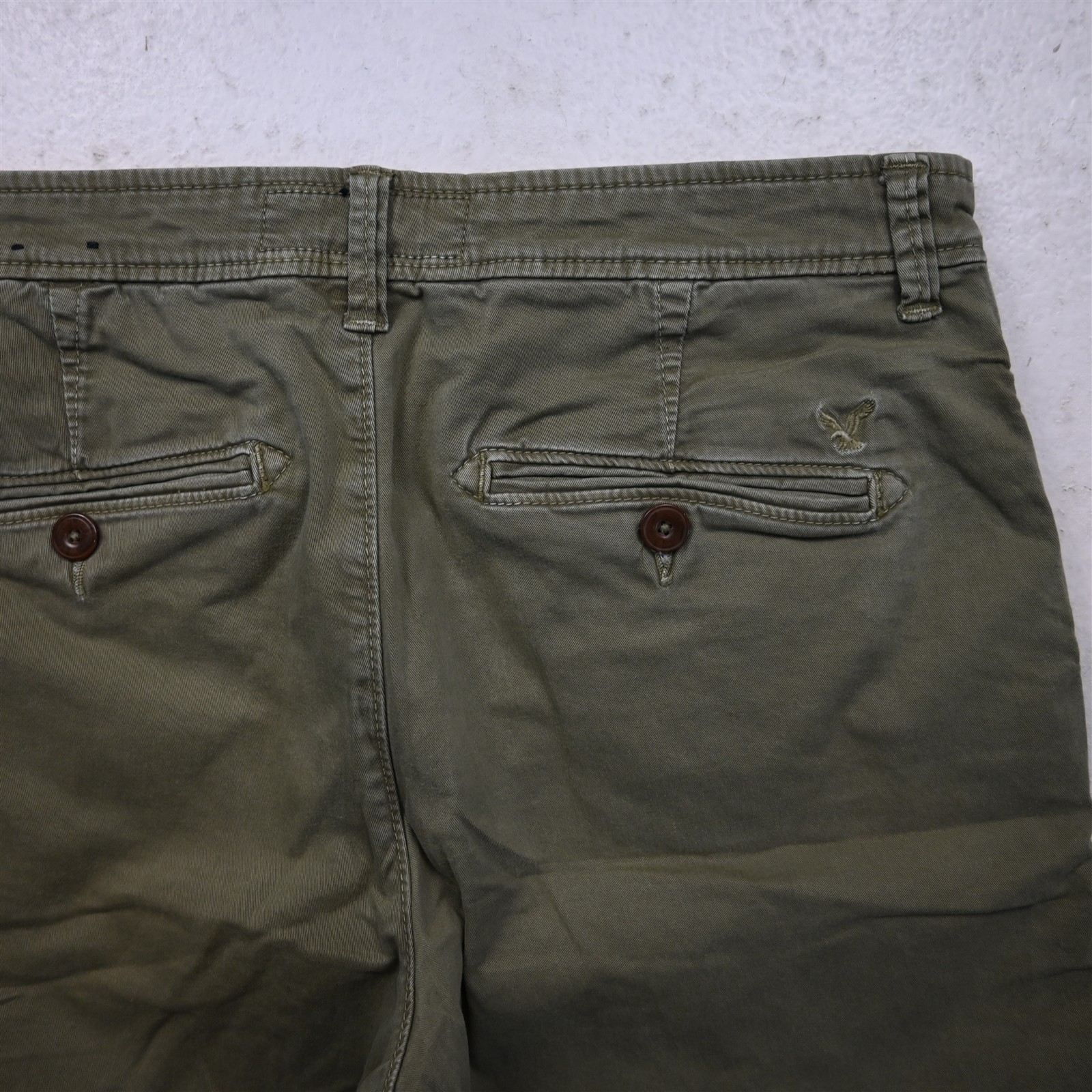 American Eagle 32×8.75″ Green Active Flex Classic Chino Mens Shorts