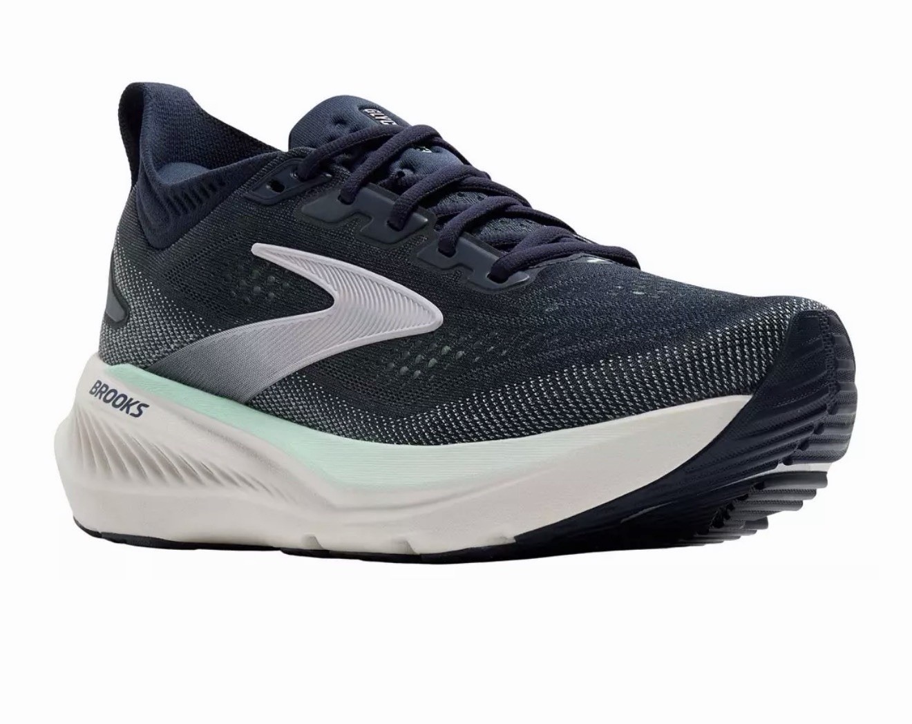 Brooks Glycerin 23 women’s Running Sneakers Lace-Up Mesh Navy White Mint