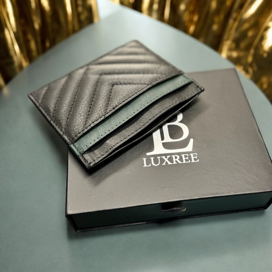 LBLuxree Leather Minimalist Bifold Wallets For Men RFID Blocking Slim Mens Women