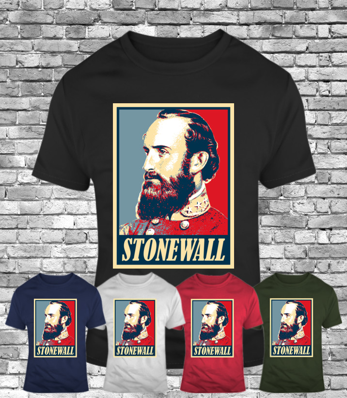 New Military general stonewall civil war history men’s T-Shirt confederate tee