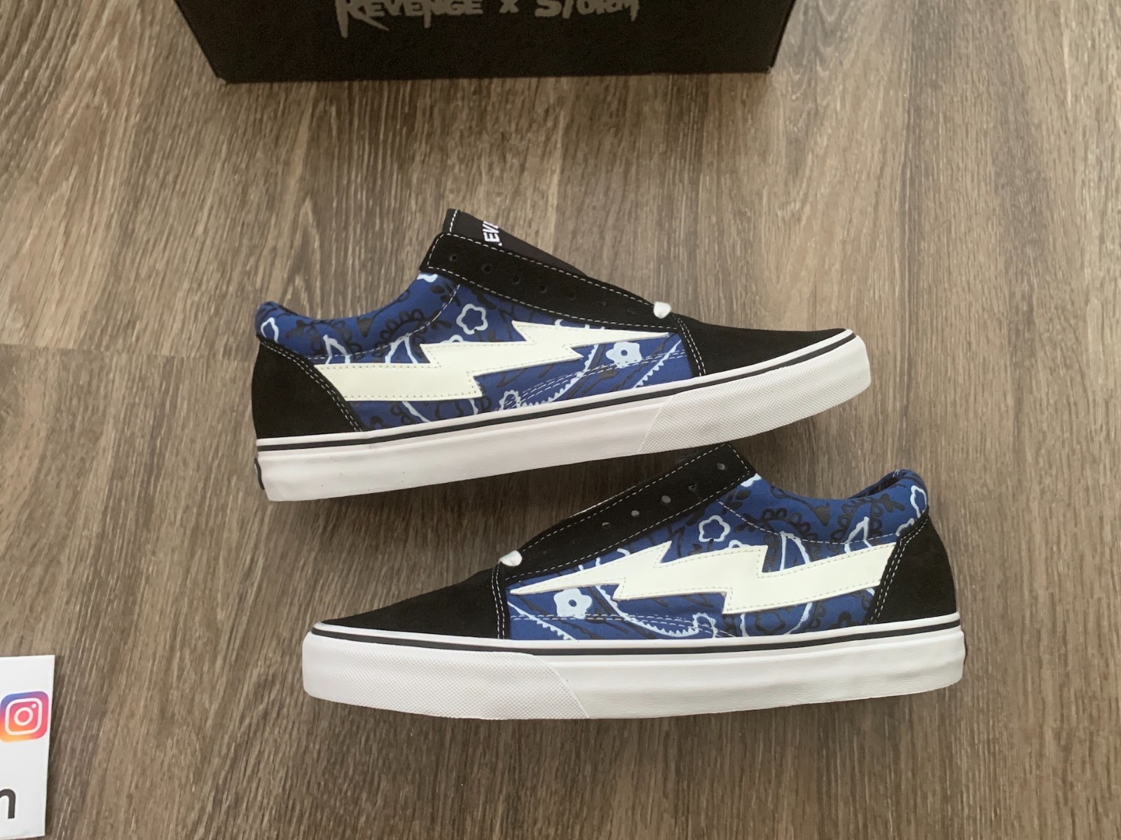 100% Authentic Revenge x Storm Vans Original Classic Rag Blue Multiple Sizes