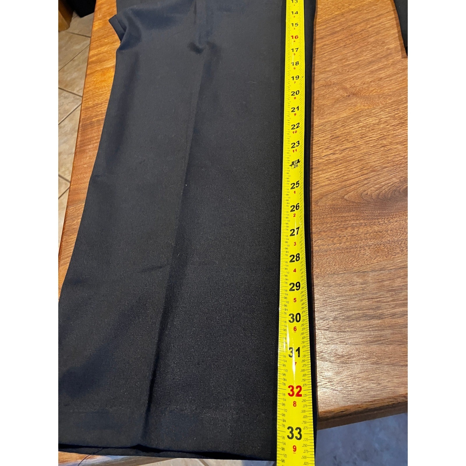 Cintas ComfortFLEX Mens Black Cargo Work Pants Style 270 35 Waist 44 Inseam 34