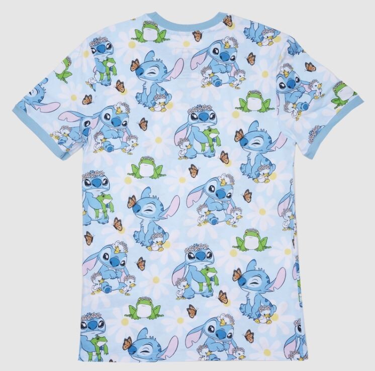 LOUNGEFLY Disney Stitch Springtime Daisy (SEE SIZE CHART) Unisex XL T-Shirt NEW!