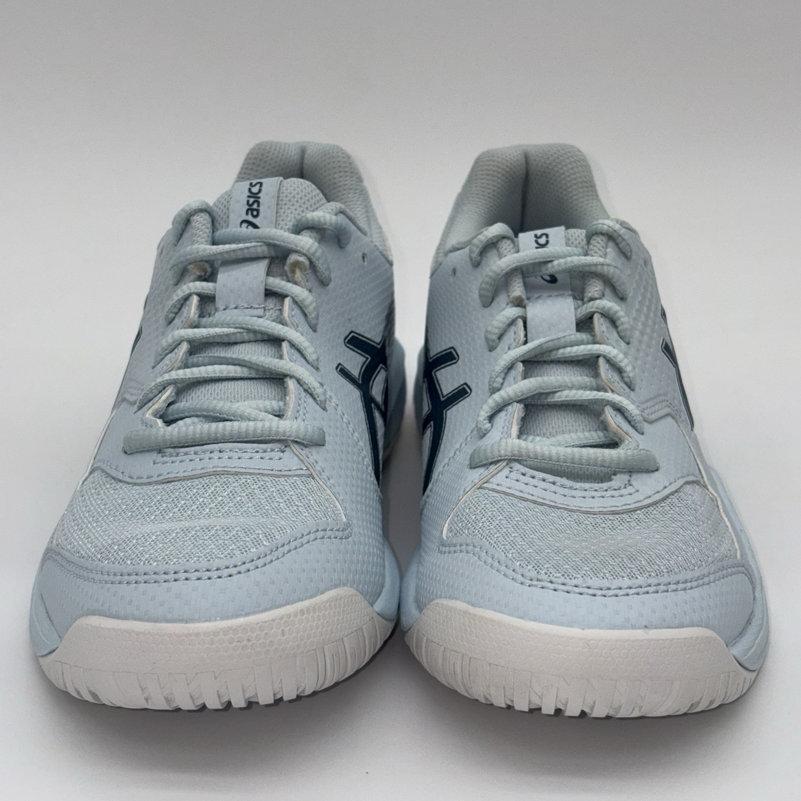Women Size 9.5 Asics Gel- Dedicate 8 Pickleball White Blue 1042A236 NEW