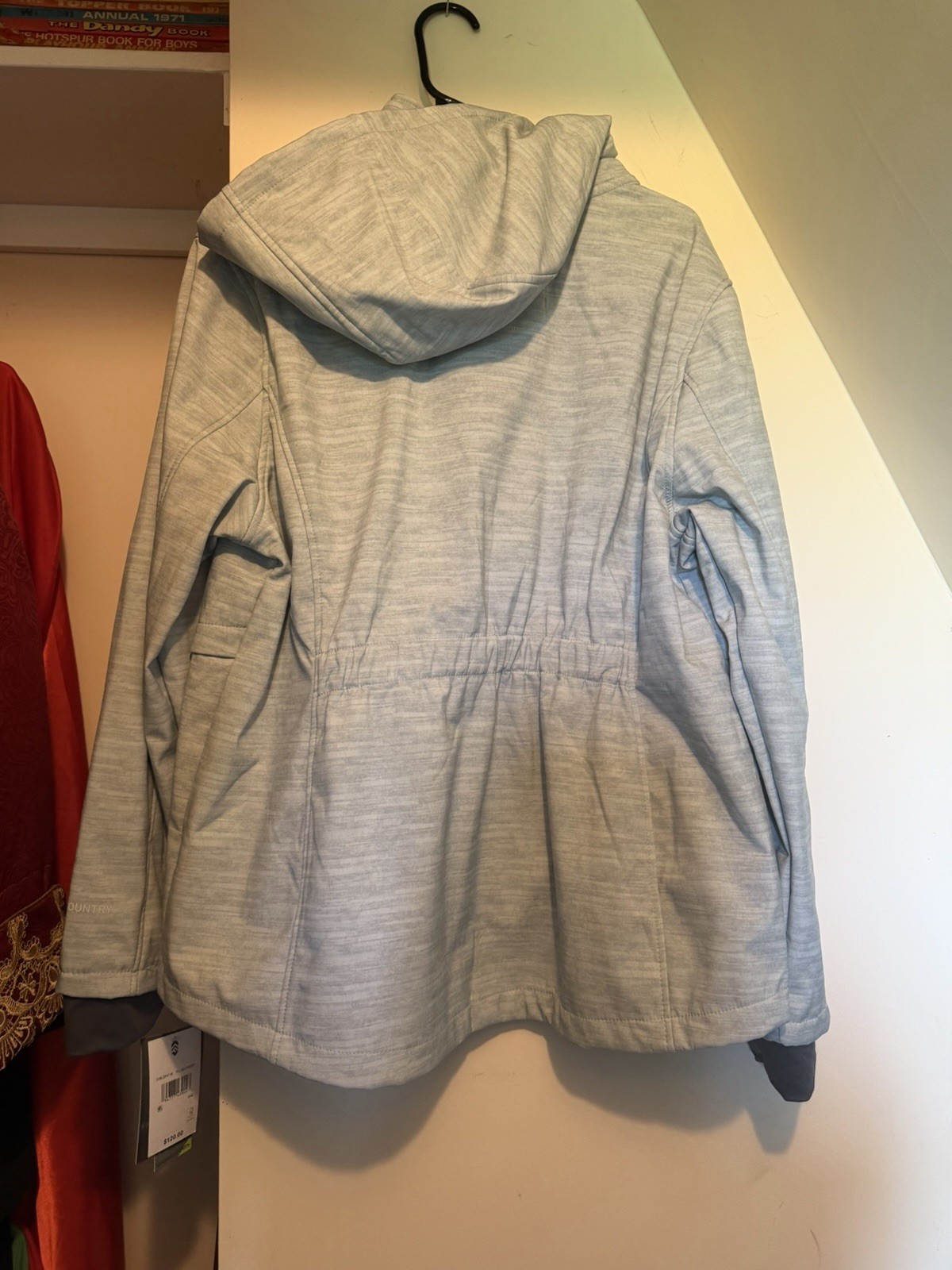Free Country Super Softshell Hooded Water/Wind Resistant Gray XXL
