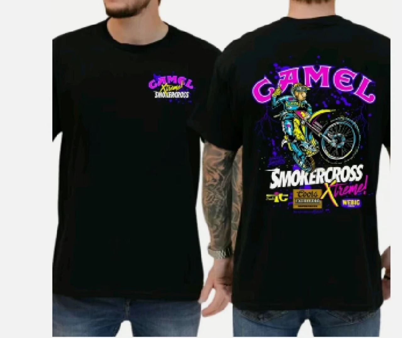 Camel Motorsport Supercross Extreme T-Shirt 2 side Printed