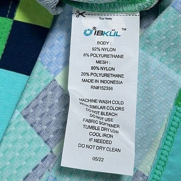 IBKUL Golf Tennis 1/4 Zip Pullover Shirt XS S M L Blue Green Long Sleeve Y1