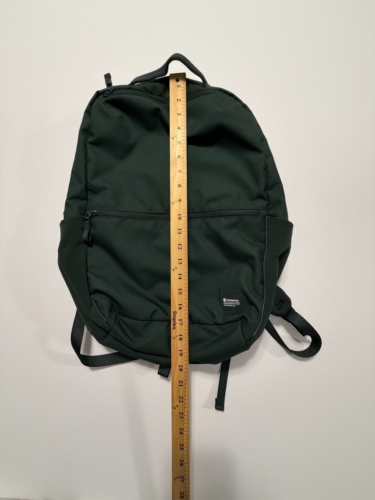 Lululemon Backpack Dark Forest Green 20″ Adjustable Straps Laptop Bag Everyday