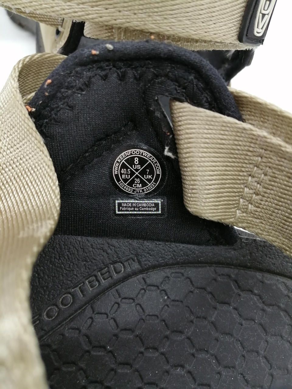 KEEN Beldead sandals beige x black Used