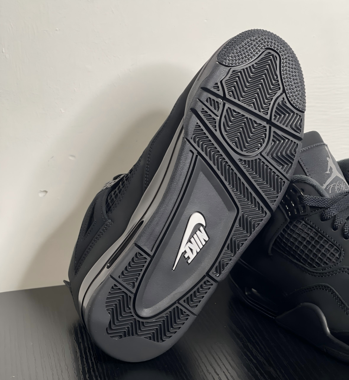 2025 Jordan 4 Retro “Black Cat”Men’s Black Basketball Shoes Mid-Top