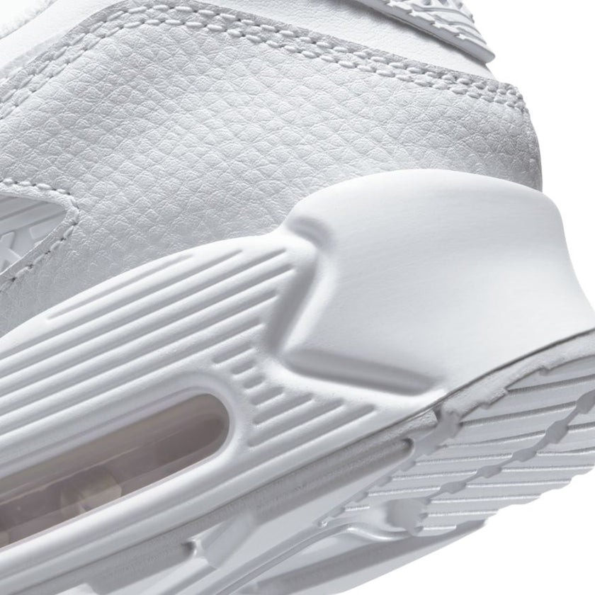 Nike Air Max 90 Leather Triple White OG CZ5594-100 sz 8 Men’s Retro Running