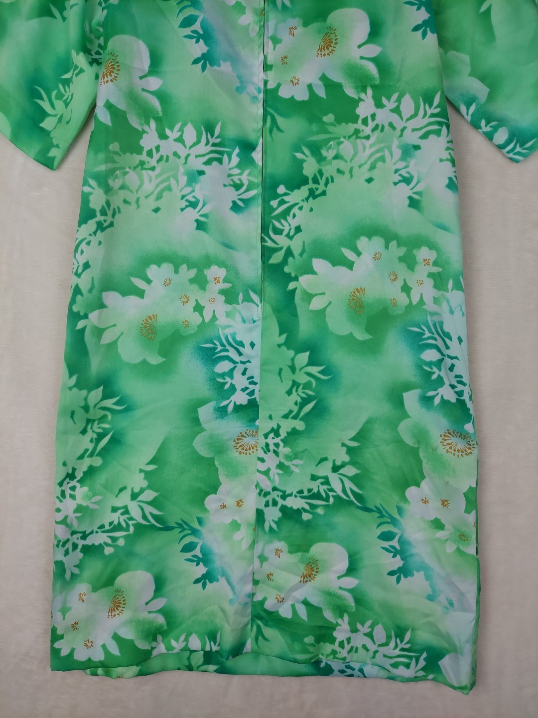 VTG 60s Malihini Hawaii shift/day dress Womens 6 Green Summer Occasions Resort