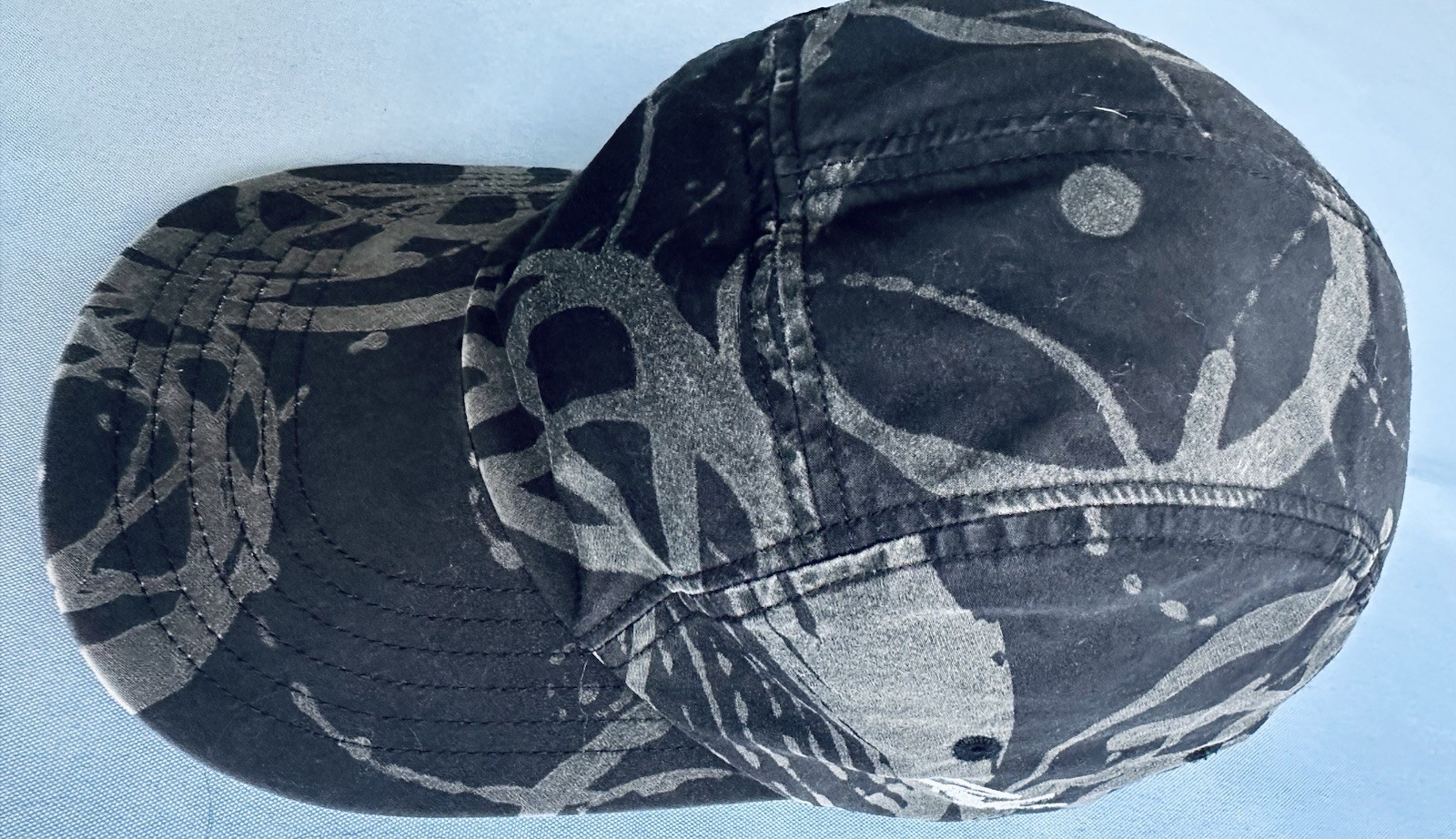 Futura Laboratories Atom Rings Hat Cap Black All Over Print FL Streetwear
