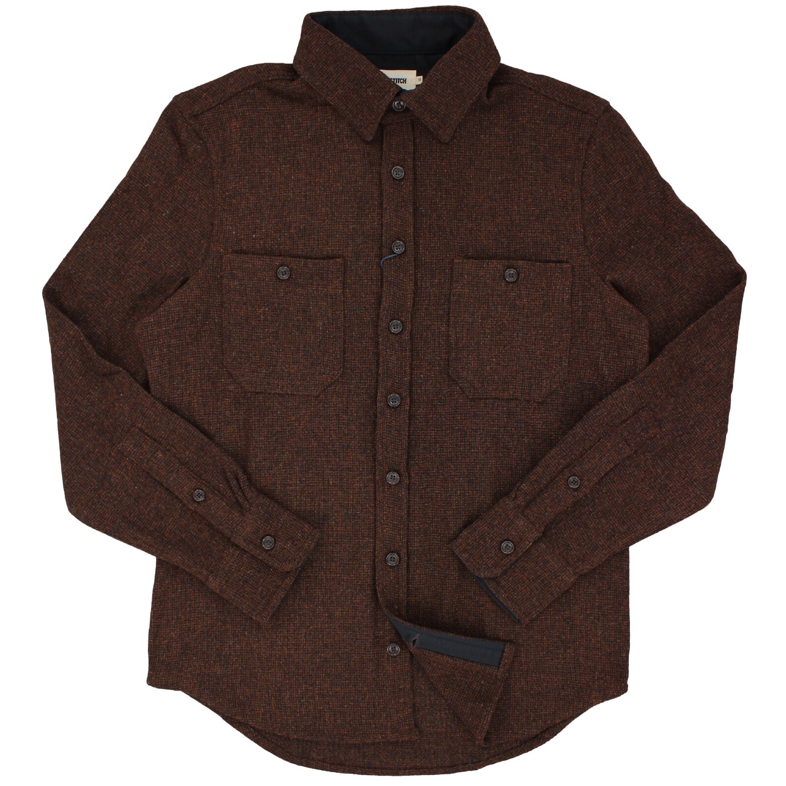 Taylor Stitch Men’s Service Shirt 100% Wool Breathable Button Up Pockets $168
