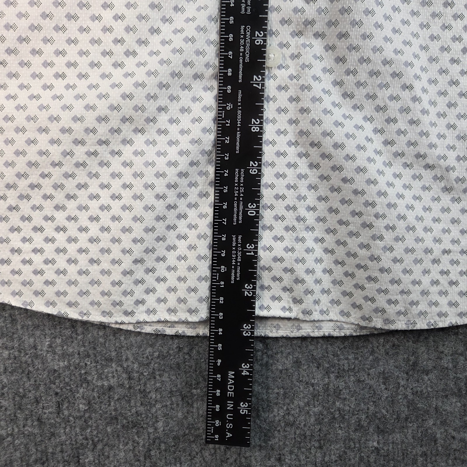 Hart Schaffner Marx Shirt Mens 2XB Big White Button Down Long Sleeve