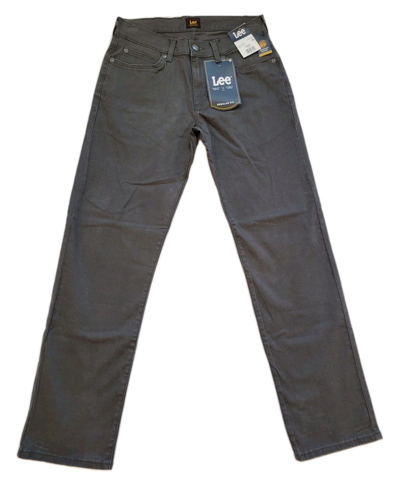 Lee Regular Fit Classic Style Jeans Men’s Size 30×30 Gray Quality Denim