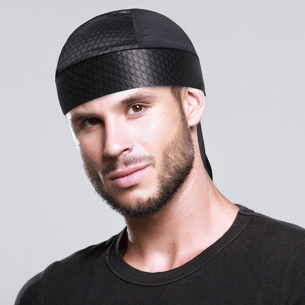 Cooling Helmet Liner Do Dew Rag Skull Cap Beanie for Men Bandana Head Wrap Hat