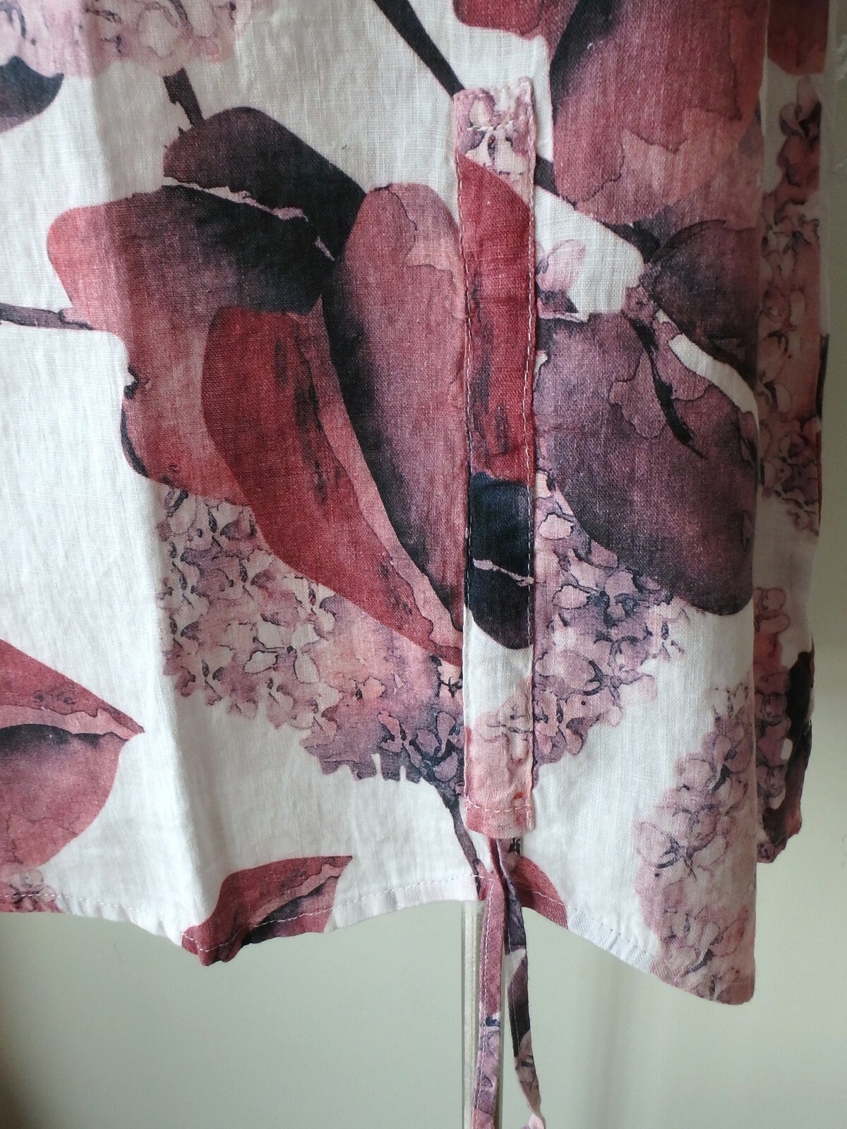 FLAX Designs Linen Tank L NWT MILK HYDRANGEA