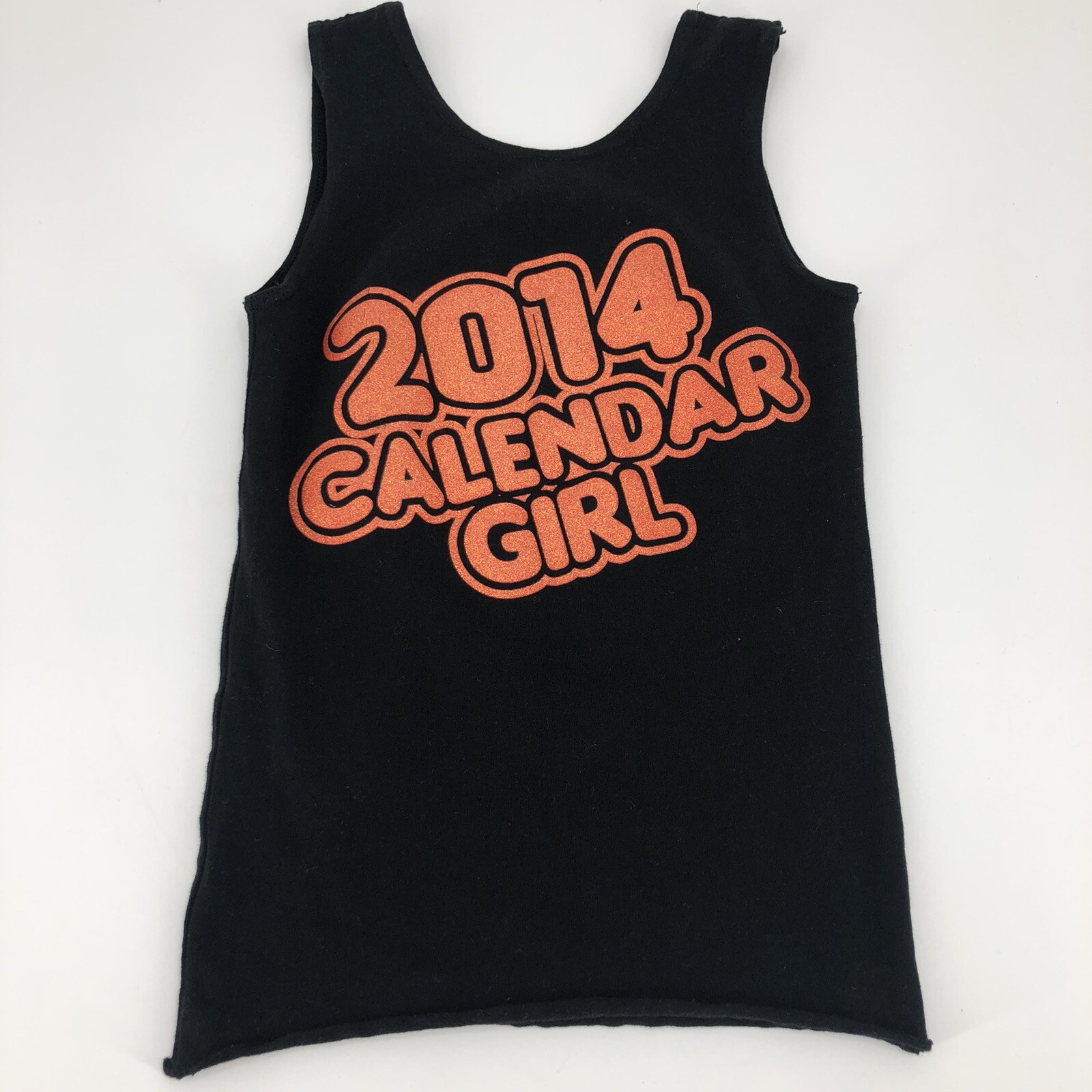 Rare 2014 Hooters Calendar Girl XSmall Black Tank Top Uniform Halloween Costume