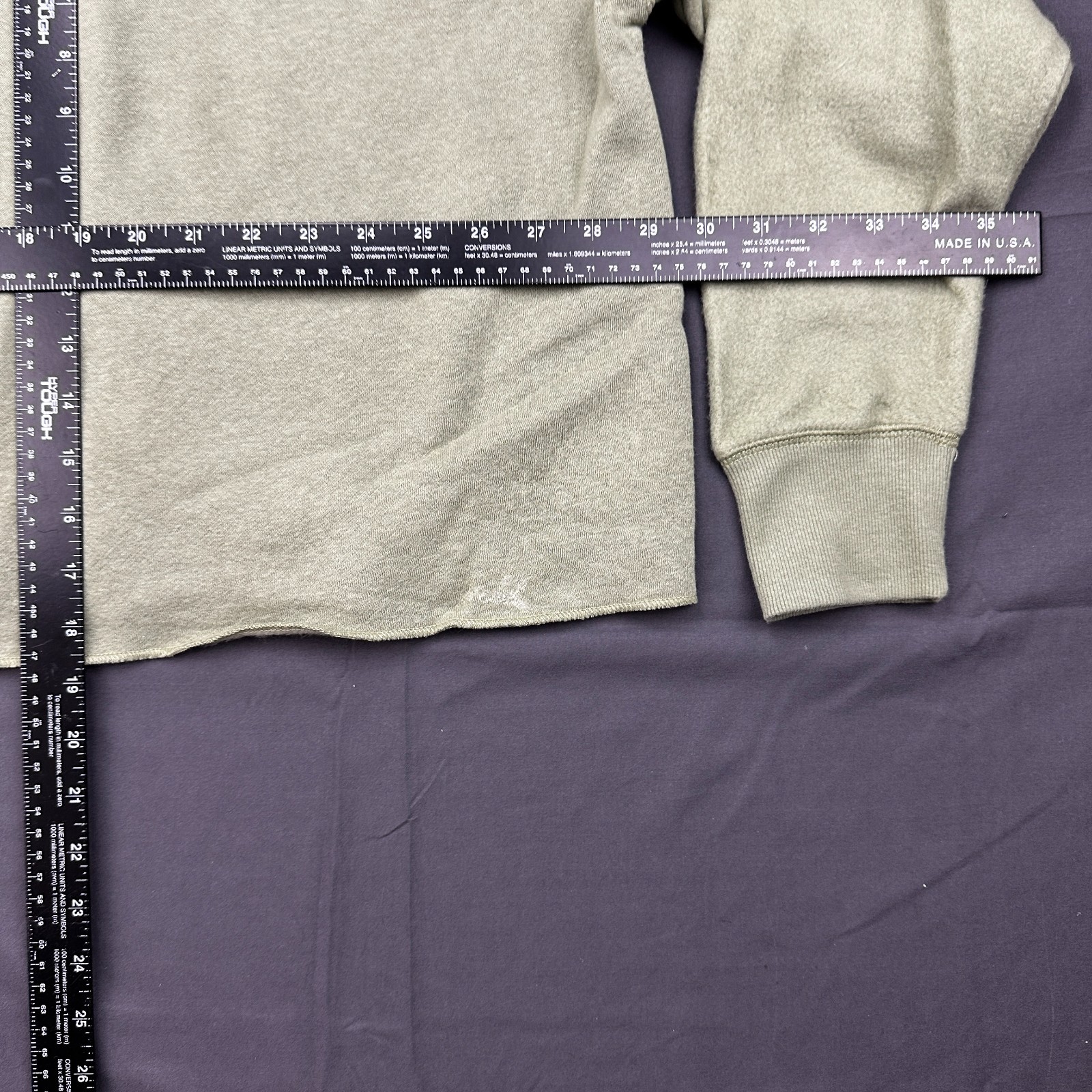 League Collegiate Sweatshirt Womens Medium Sage Green Montana Logo Fleece Lined