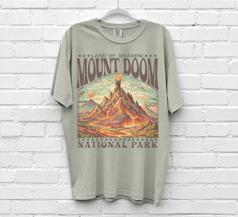 Doom Mountain National Park Comfort Tee Outdoors Hiking Nature