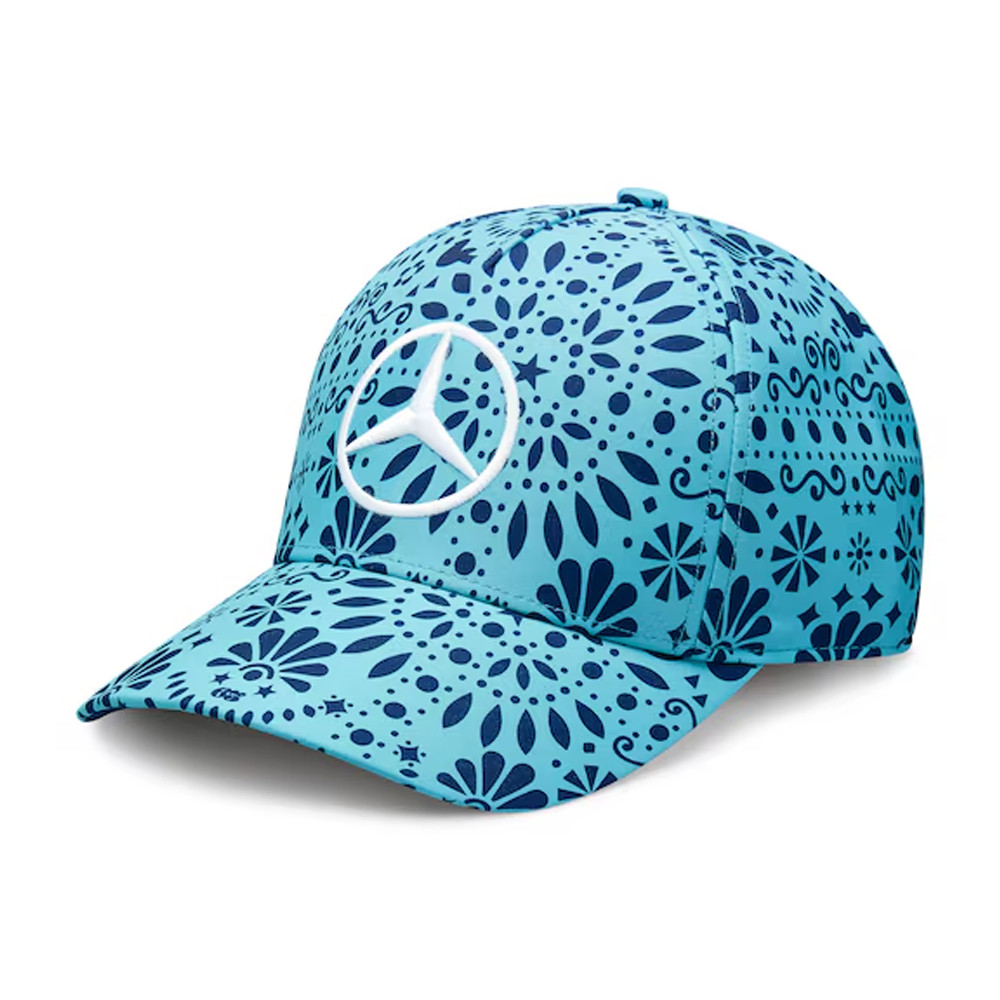 MERCEDES AMG 63 FORMULA ONE CAP / 2024 F1 SPECIAL EDITION MEXICO HAT CYAN BLUE
