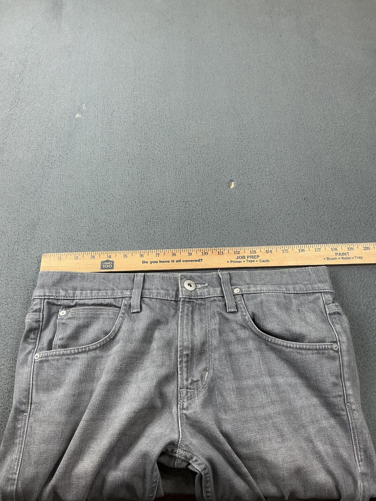 Hudson Jeans Mens 33×32 Gray Byron Five Pocket Straight Stretch Denim Mexico