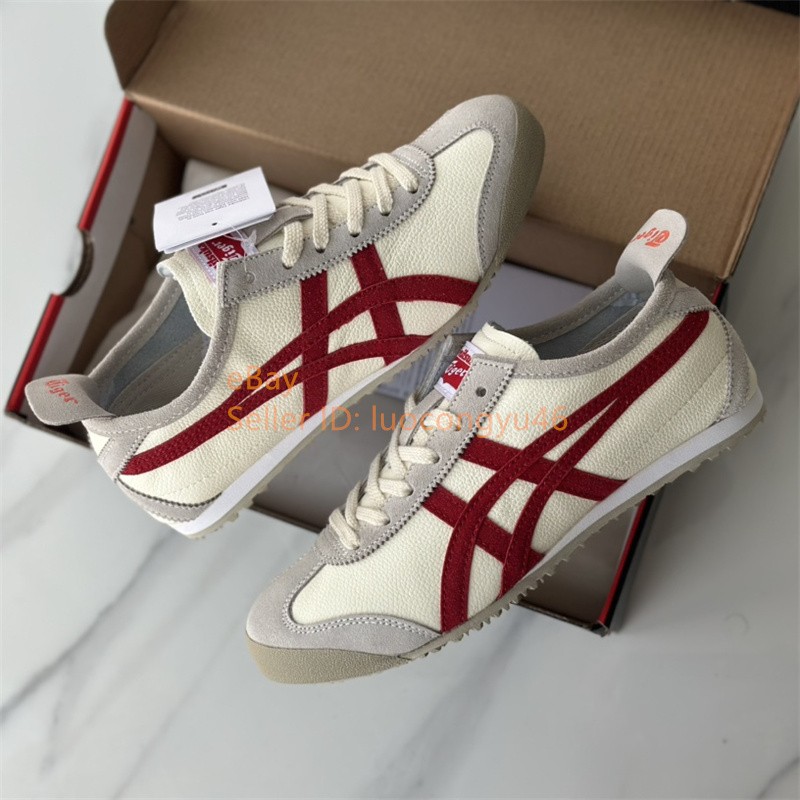 2026 Onitsuka Tiger MEXICO 66 1183B391-101 Beige/Red WITH BOX