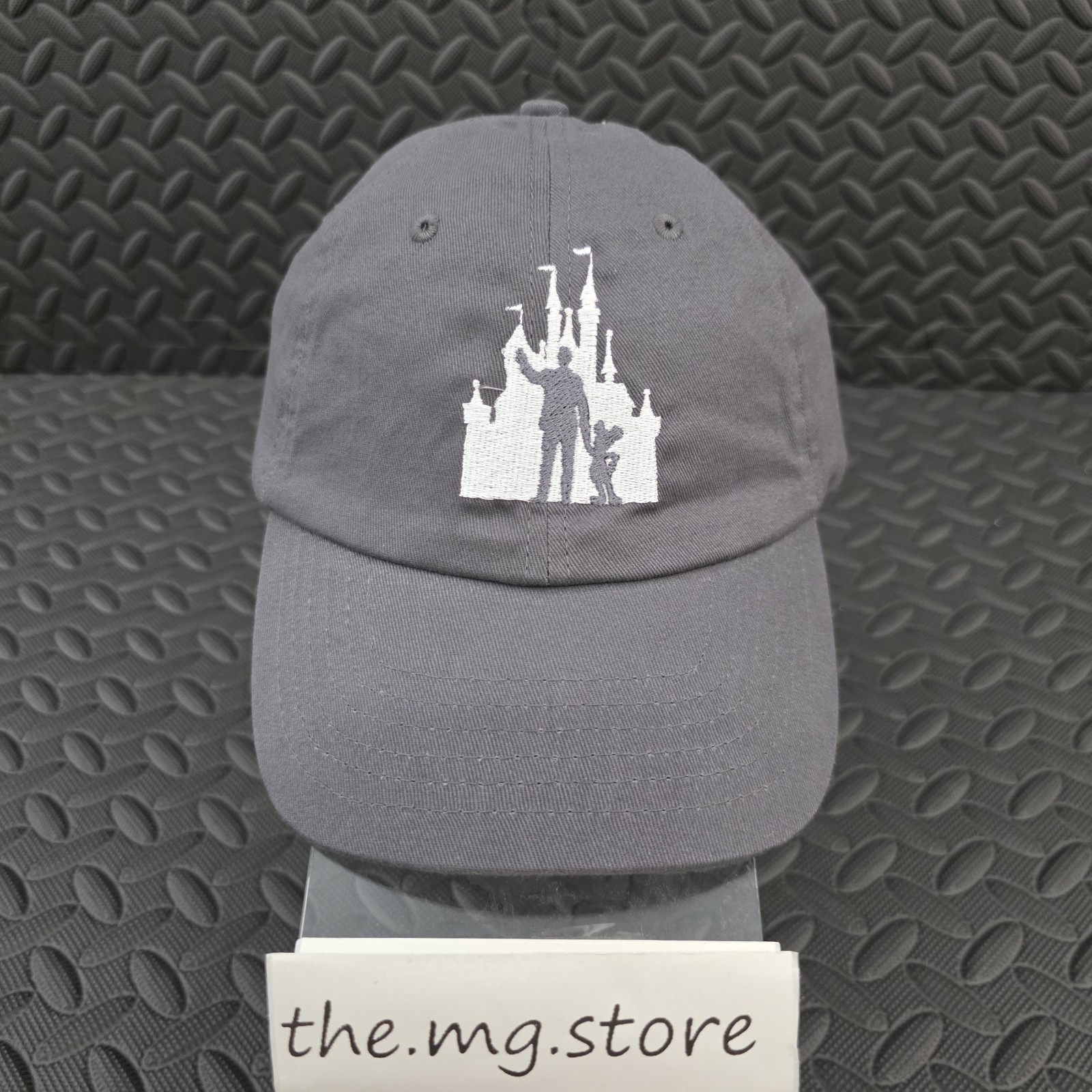 Walt Disney and Mickey Partners Cinderella Castle Baseball Gray Hat Rare New