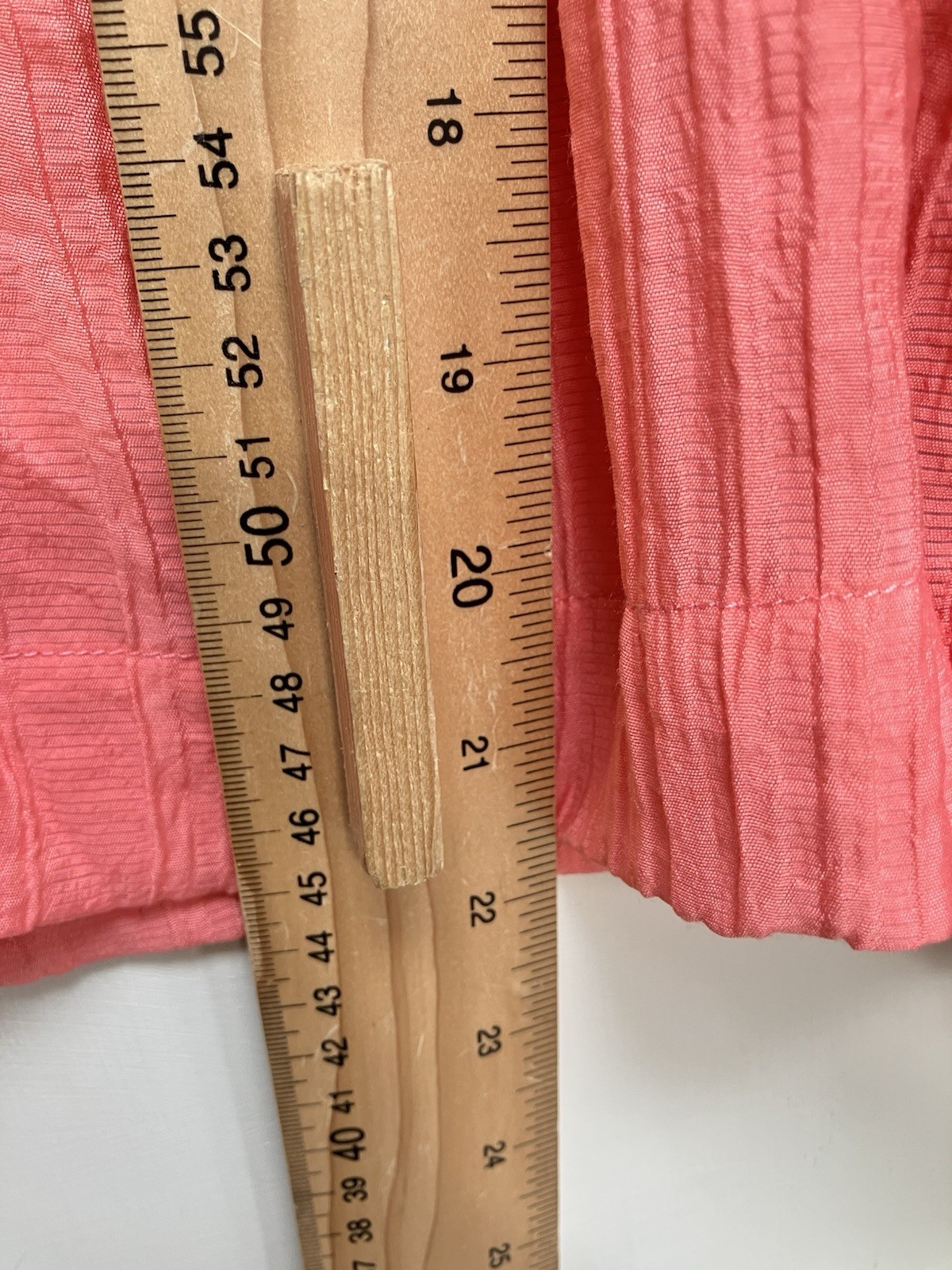 Oliver Bonas Shirt Blouse Womens Size UK 6 Pink Pleated Prairie Crepe Oversized