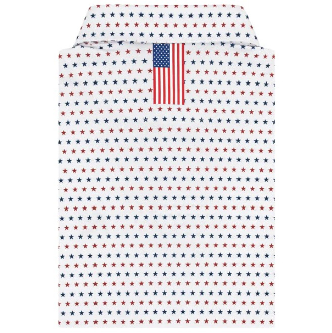 Rhoback The States Men Performance Polo White Classic Red Admiral Navy USA XL