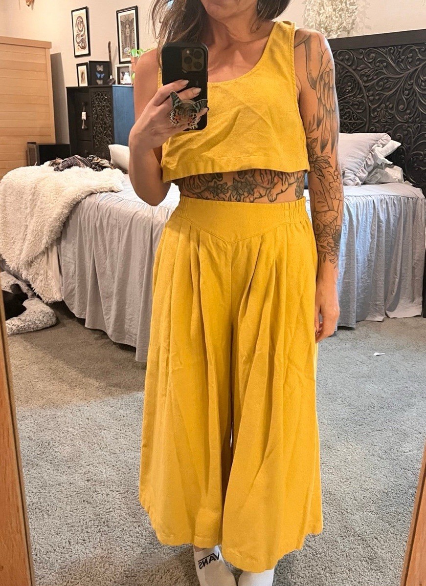 Free People Maritza Culottes Set XS Ret 119
