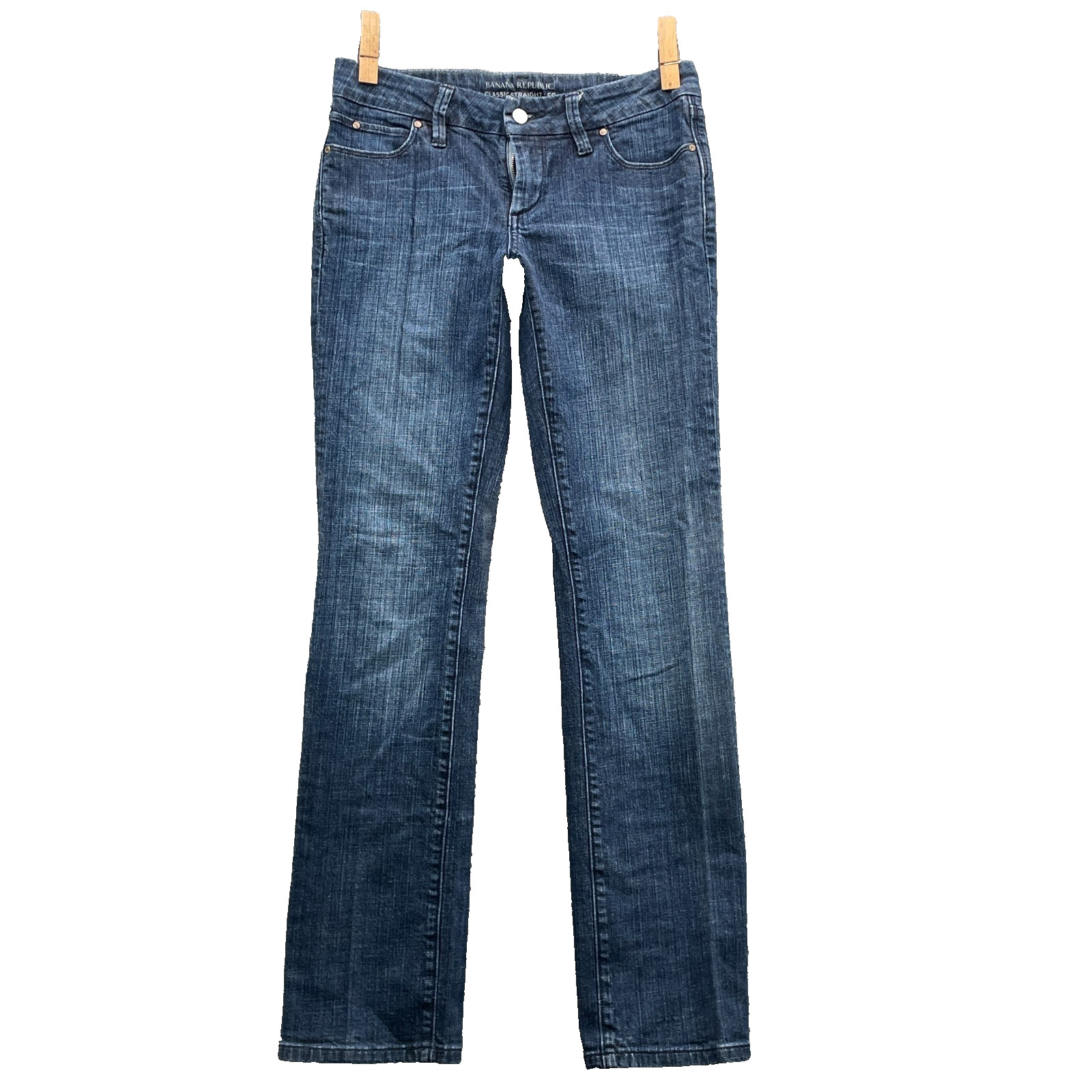 Banana Republic Classic Straight Leg Jean Women 29×31* Low Chic 90s Y2k Academia