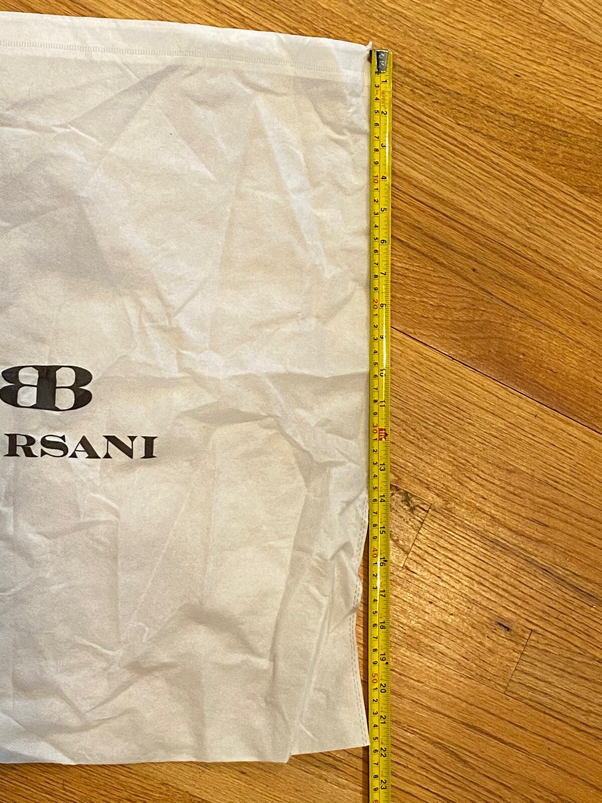 Authentic Borsani White Medium Size Dust Storage Bag 20”x20” Inches