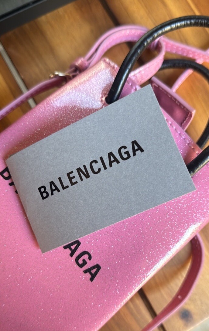 Balenciaga Shopping Crossbody U Black Leather