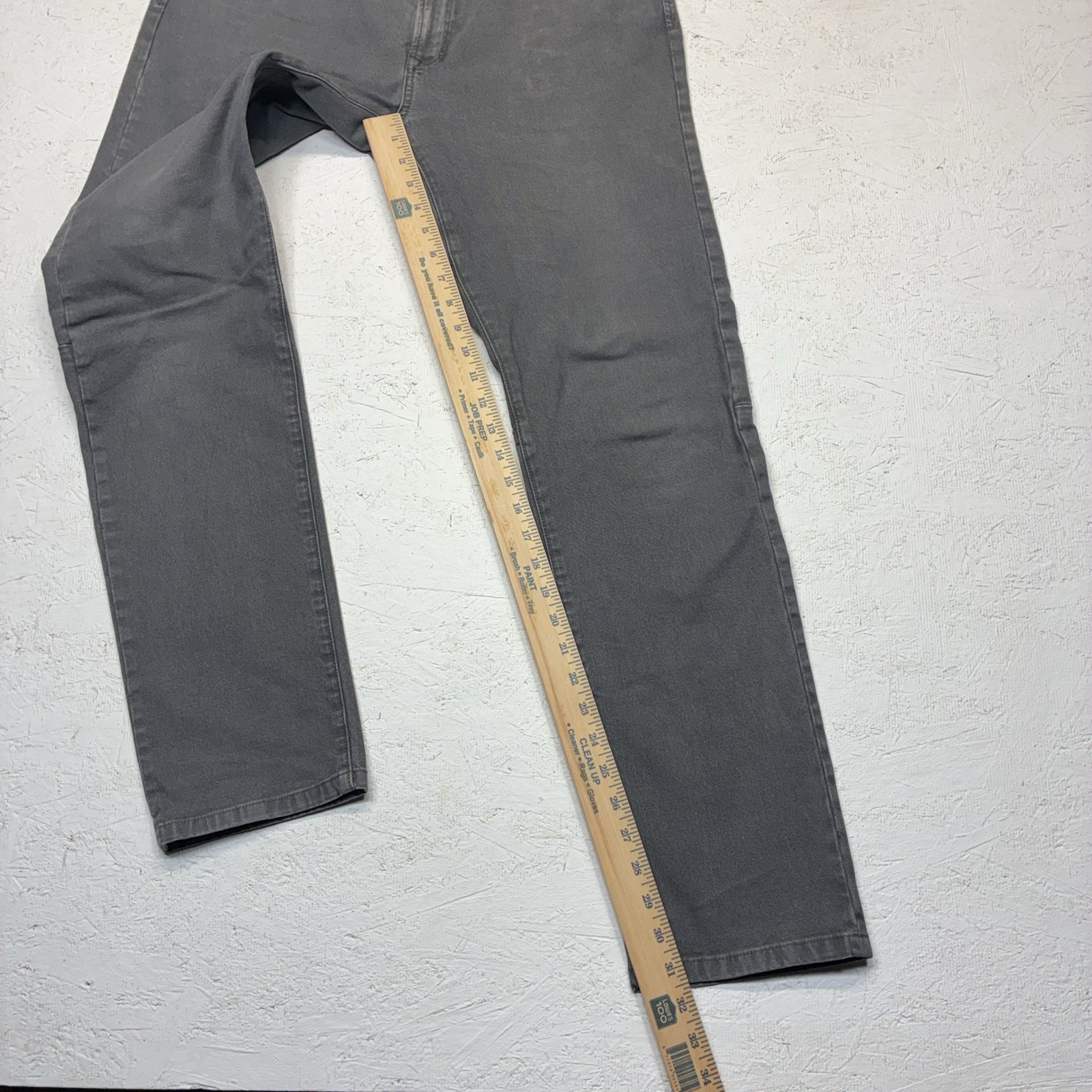 Proof Pants Rover Men 33×32 Gray Slim Fit Canvas Stretch Outdoor Casual Distress