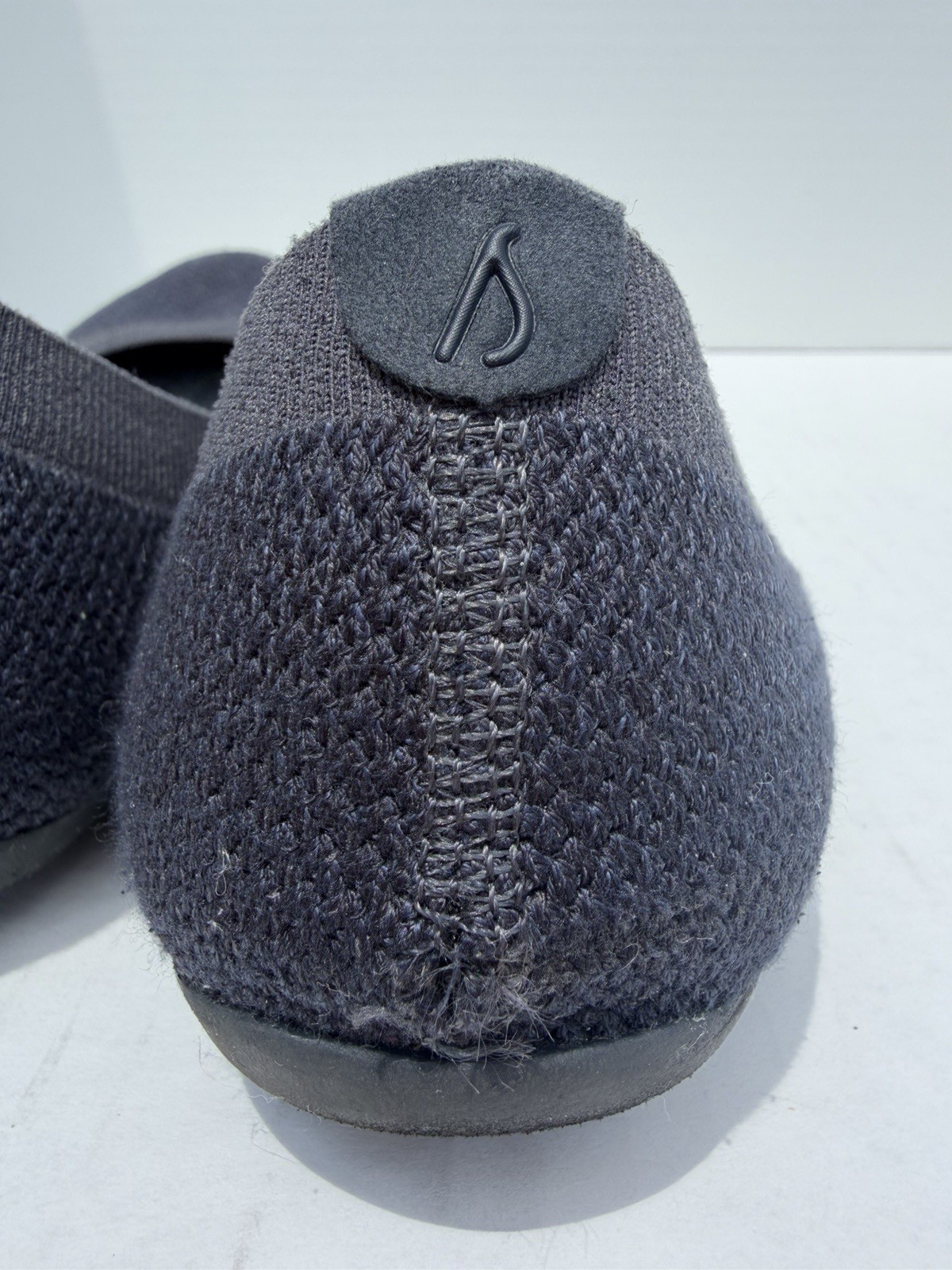 Allbirds Shoes Womens 9.5 Navy Knit Tree Breezer Ballet Flats Slip On Comfort