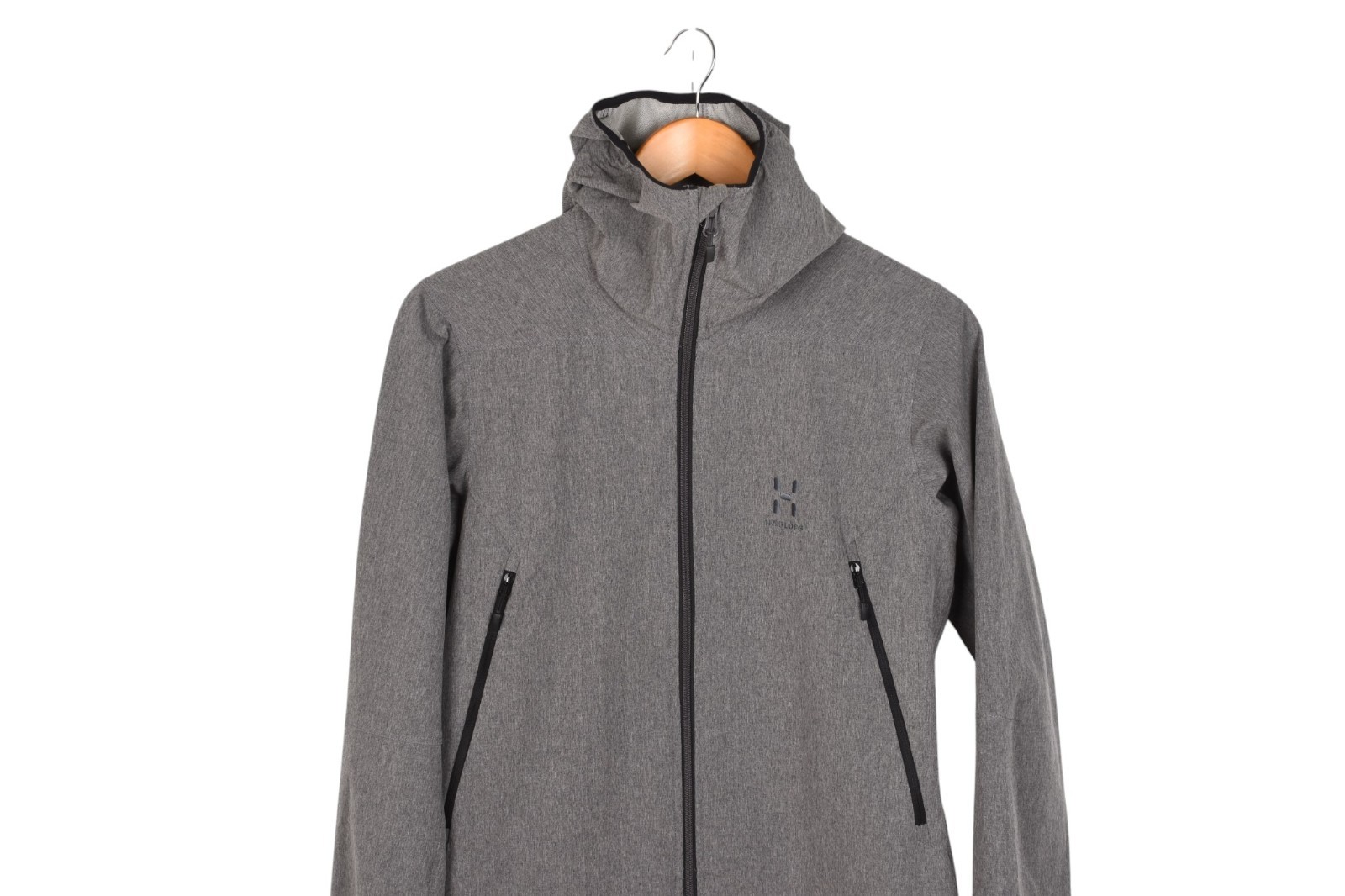 Haglofs Boa Hooded Women Grey Jacket Coat Size M