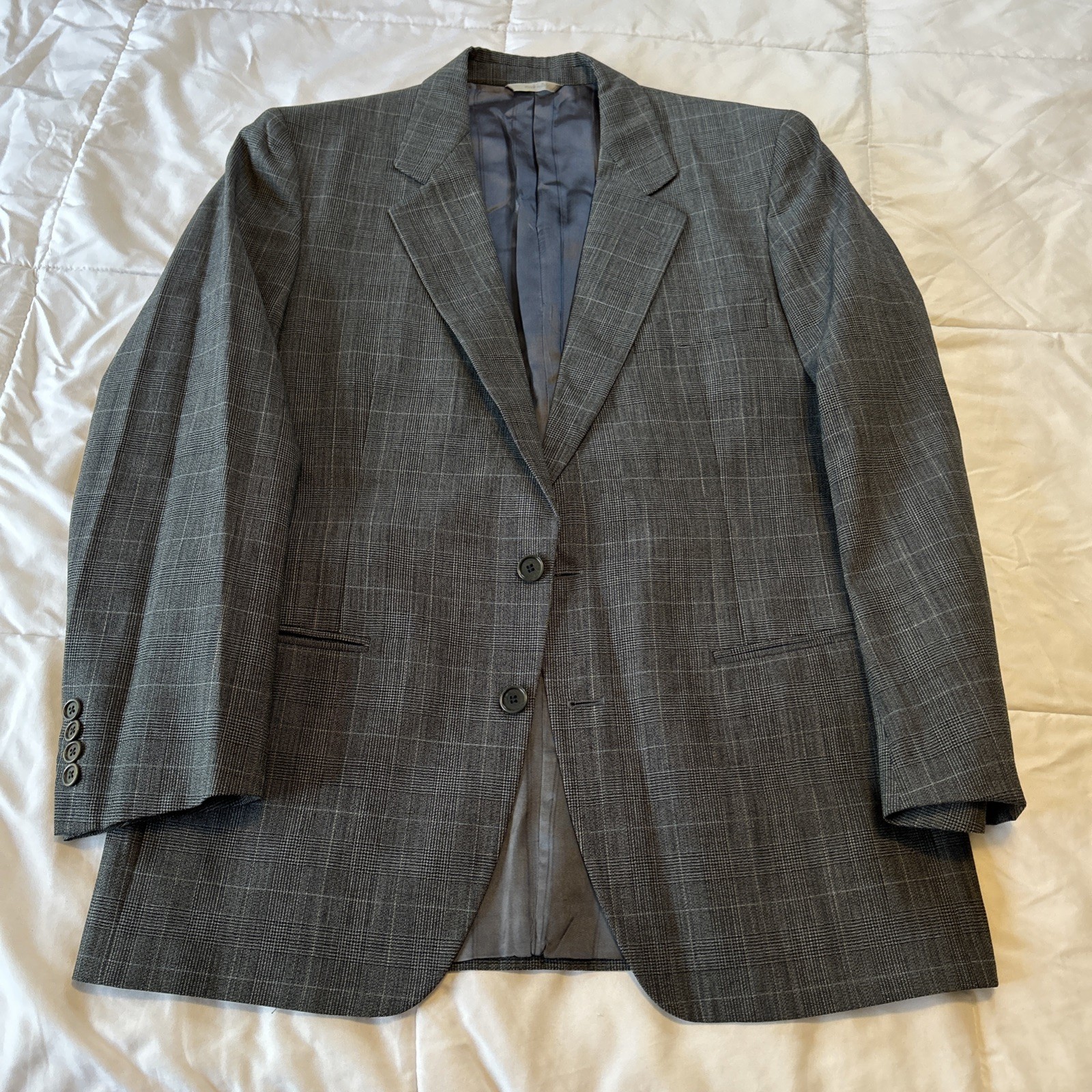 San Romeo Made In Italy Suit Gray Pattern Fine Merino Wool