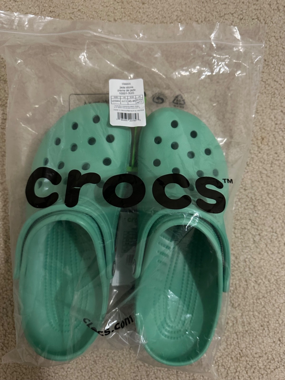 Jade Stone Crocs Classic 1001-3UG