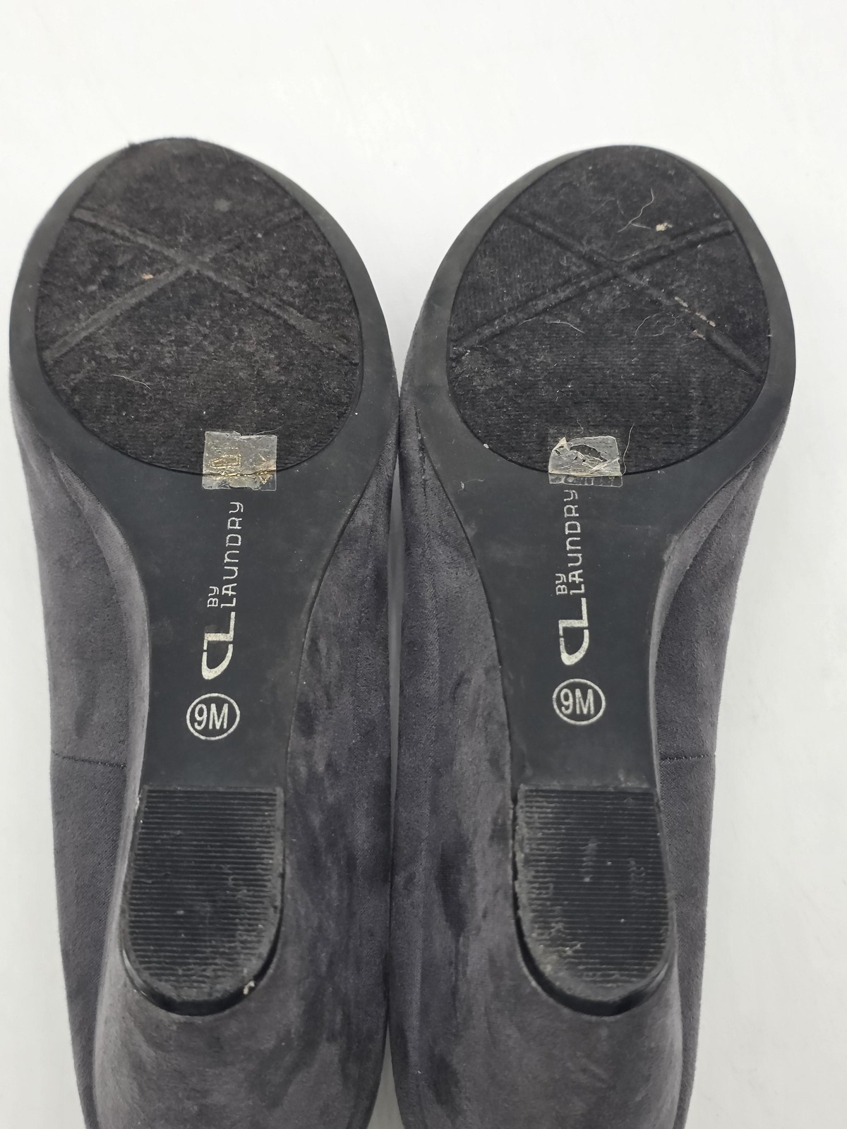 CL By Laundry Shoes Womens Size 9 Gray Nima Suede Wedge Round Toe Pump Heels