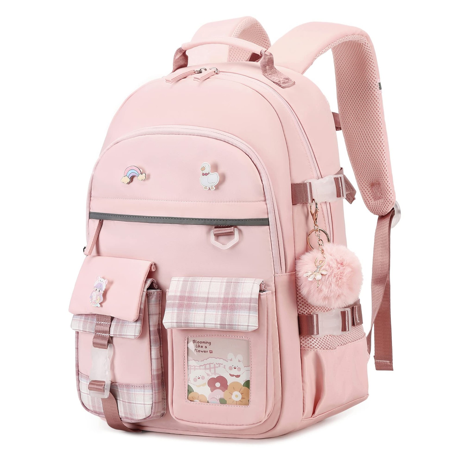 Backpack for Girls, 15.6 Inch Laptop School Bag Kindergarten Elementary Colle
