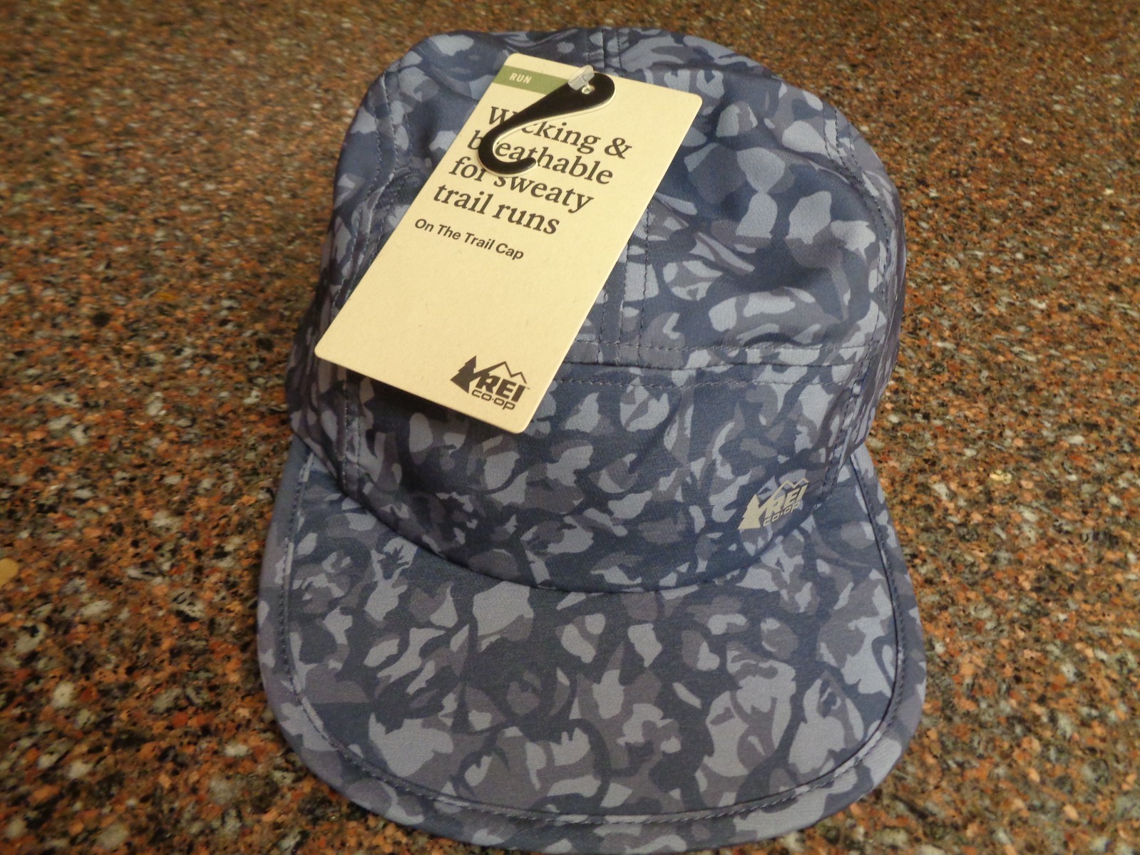 REI Co-Op On the Trail Hat Cap Running Hiking Geyser Blue UPF 50+ Unisex OS NWT