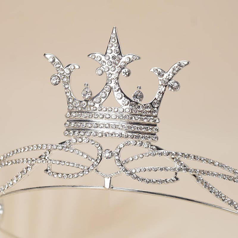 7cm Tall Crystal King Bridal Queen Princess Prom Tiara Crown For Women