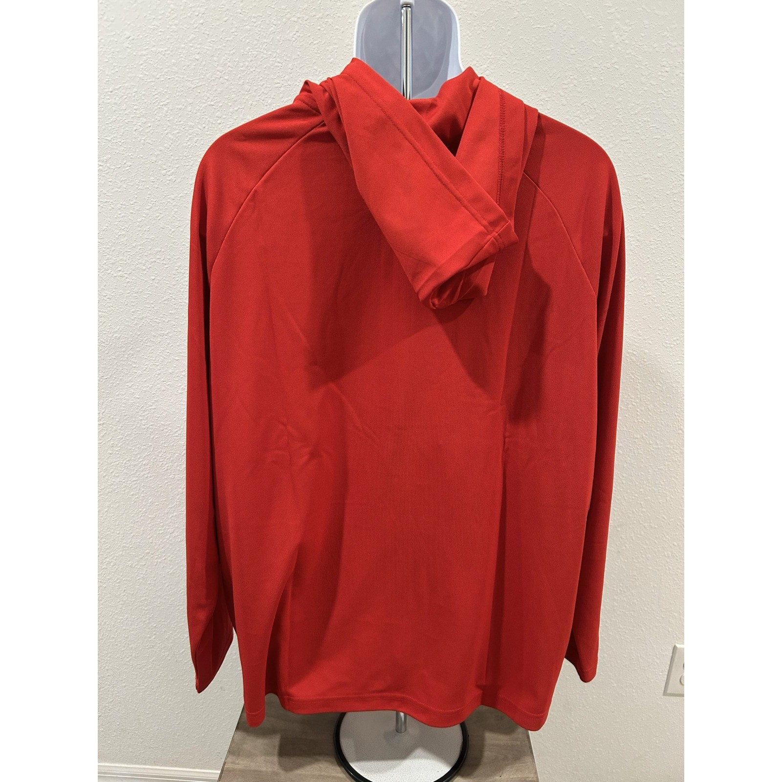Antigua USA Soccer Full Zip Hooded Jacket Mens 2XL Red Lightweight Performance