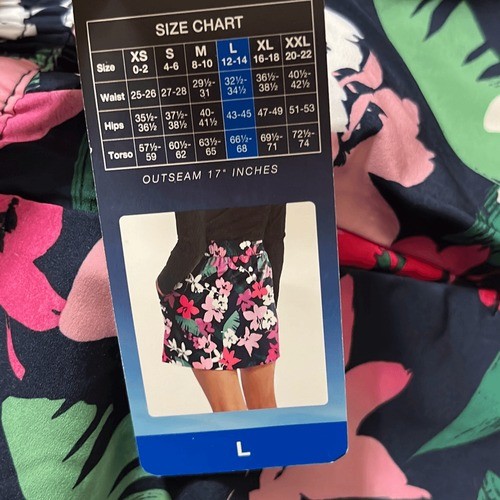 SPEEDO Skort Size Large Pockets Activewear Athleisure Travel Swim Pickleball NWT
