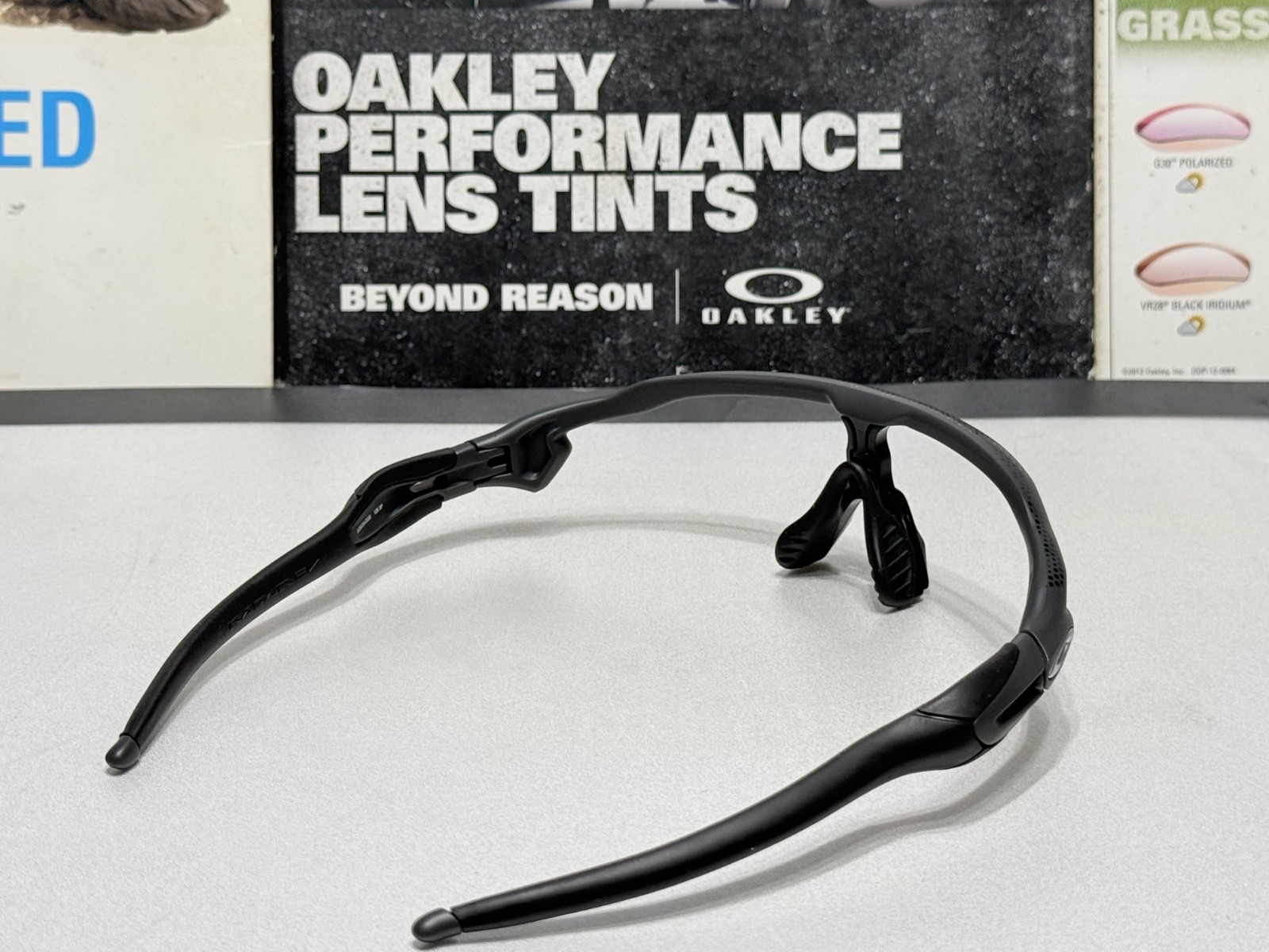 Oakley Radar EV Path High Resolution Carbon w/ Satin Silver Icons SKU# 9208-D338